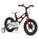 Bicicleta Copii RoyalBaby Space Shuttle, roti 16", roti ajutatoare, frana pe disc (Negru)