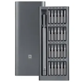 Kit Surubelnite de precizie Xiaomi Mi, 24 biti, Carcasa aliaj aluminiu (Gri)