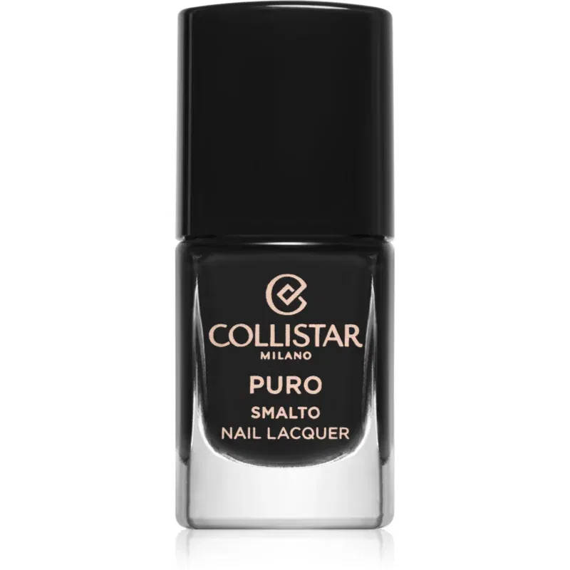 Collistar Puro Long-Lasting Nail Lacquer lac de unghii cu rezistenta indelungata culoare 313 Nero Intenso 10 ml