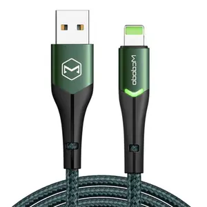 Cablu de date Mcdodo Magnificence Series CA-7844, Lightning, 1.8 m, LED indicator (Verde)