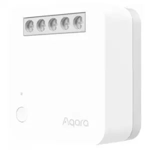 Releu AQARA Single Switch Module T1, Zigbee 3.0, Cu Nul, Control prin asistenti vocali, Monitorizare consum energie (Alb)