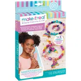 Set Make It Real, Bratari colorate din margele cu talisman, 115 piese