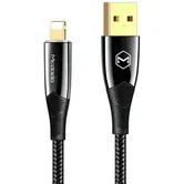 Cablu de date Mcdodo Shark Series CA-8063, Lightning, 1.8 m, 3 A, LED indicator (Negru)