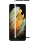 Folie Protectie Sticla Temperata Lemontti 3D Case Friendly LFST3DS21UBK pentru Samsung Galaxy S21 Ultra (Transparent/Negru)