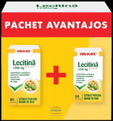 Pachet Lecitina 1200 mg, 80 capsule + 30 capsule, Walmark