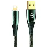 Cablu de date Mcdodo Shark Series CA-8062, Lightning, 1.2 m, 3 A, LED indicator (Verde)