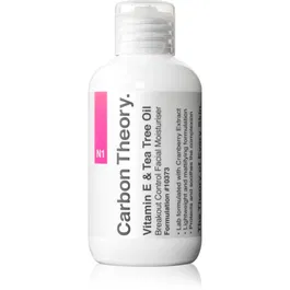 Carbon Theory Vitamin E & Tea Tree Oil crema hidratanta usoara pentru ten acneic 100 ml