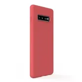 Protectie Spate Lemontti Silicon Soft Slim LEMSSS10PSRD pentru Samsung Galaxy S10 Plus G975 (Rosu)