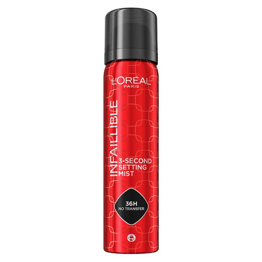 Spray de fixare rezistent la transfer Infaillible 3 Second Setting Mist, 75ml, L`Oreal Paris