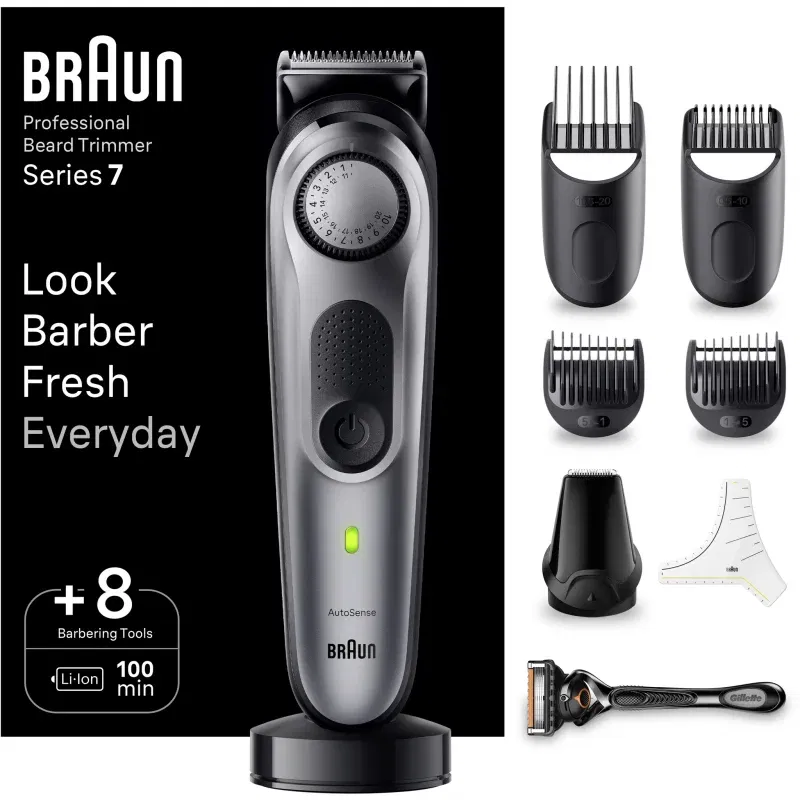 Braun Series 7 BT7420 de tuns barba + instrumente de frizerie