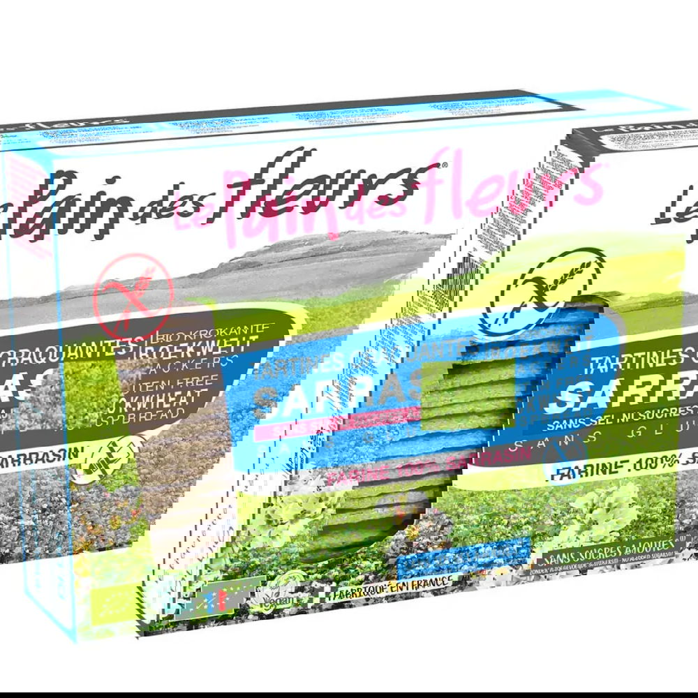 Turte crocante ecologice cu hrisca fara gluten, sare si zahar, 150g, Le Pain des Fleurs