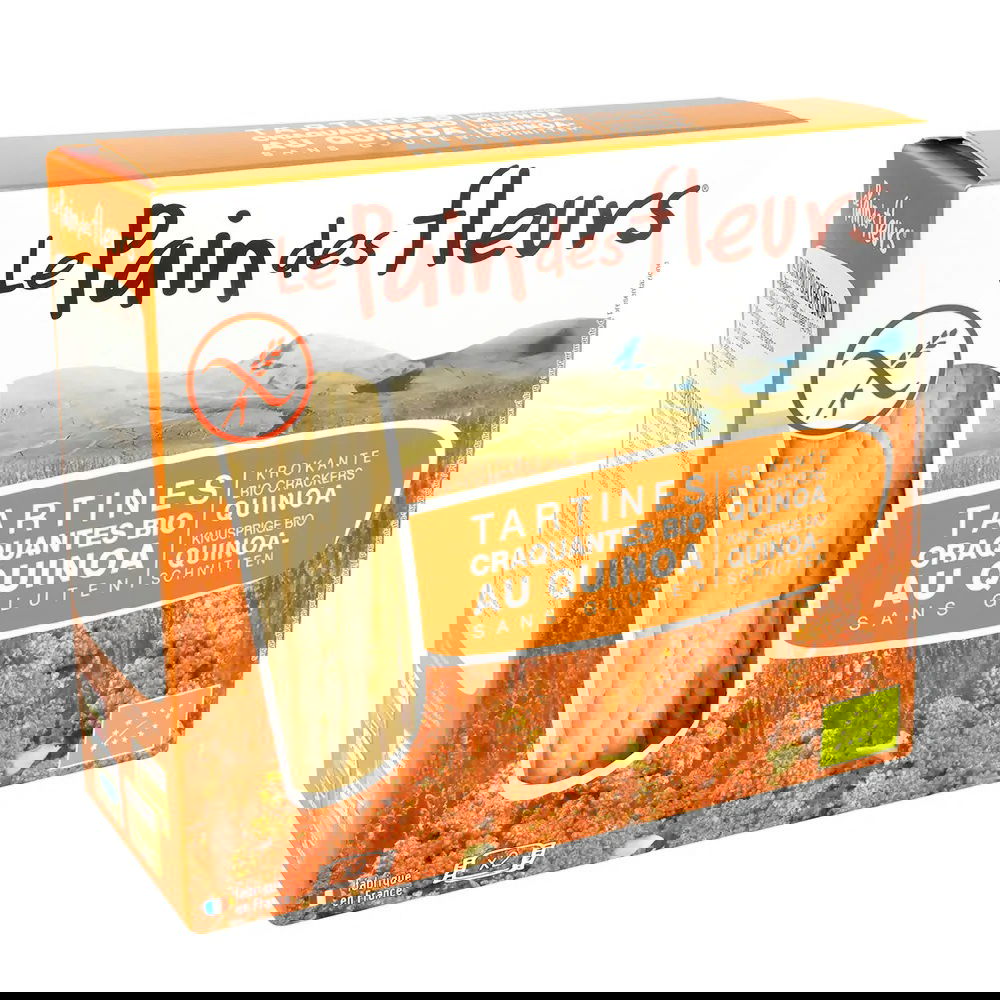 Turte crocante ecologice cu quinoua fara gluten, 150g, Le Pain des Fleurs