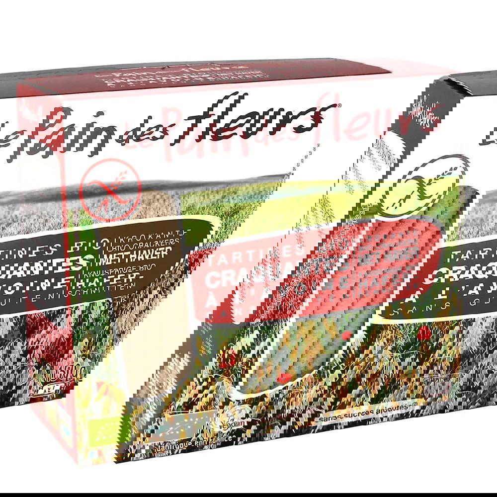 Turte crocante ecologice din ovaz fara gluten, 150g, Le Pain des Fleurs