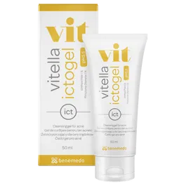 Benemedo Vitella Ictogel Gel de spalare pentru ten gras si acneic, 50 ml
