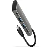 Hub USB Axagon HMC-4G2, 2 x USB-A, 2 x USB-C (Gri)