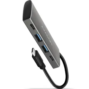 Hub USB Axagon HMC-4G2, 2 x USB-A, 2 x USB-C (Gri)