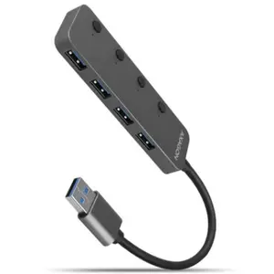 Hub USB Axagon HUE-MSA, 4 x USB (Negru)