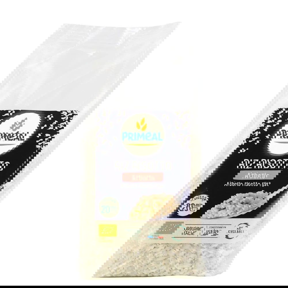 Orez Arborio alb eco pentru risotto, 500g, Primeal