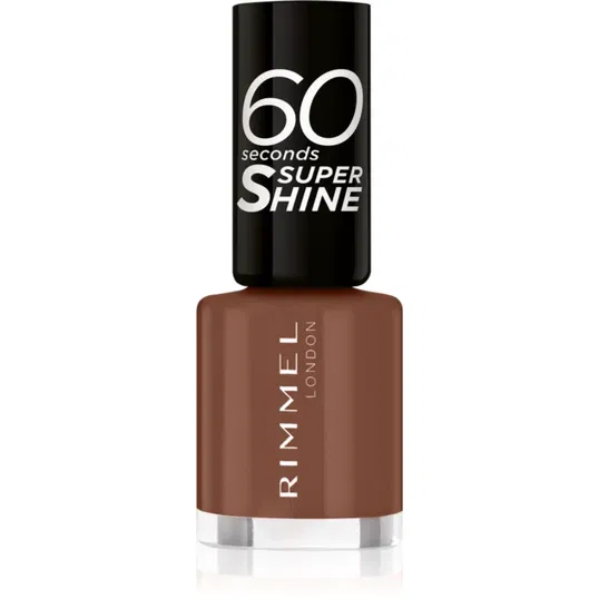 Rimmel 60 Seconds Super Shine lac de unghii culoare 140 Chocolate Eclipse 8 ml