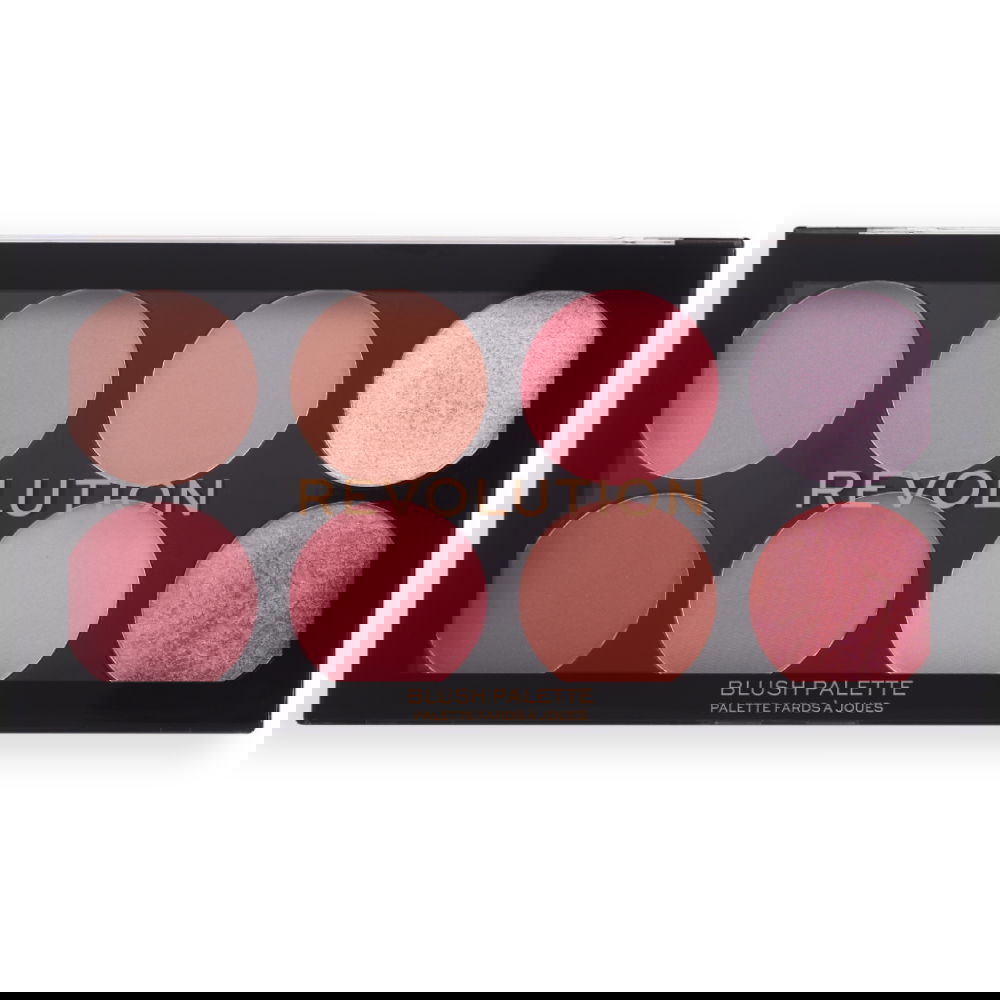 Paleta de farduri de obraz Ultra Blush Palette Sugar and Spice, 12.8g, Makeup Revolution