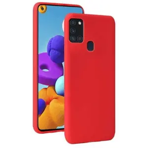 Protectie Spate Lemontti Silky LEMHSA21SR pentru Samsung Galaxy A21s (Rosu)