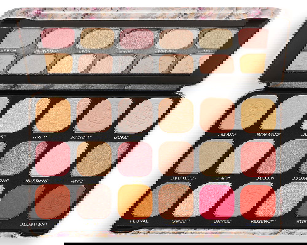 Paleta de farduri de pleoape Forever Flawless Regal Romance, 19.8g, Makeup Revolution