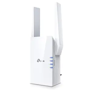 Range Extender Wireless TP-LINK RE605X, Dual-Band, Gigabit, 1800 Mpbs, tehnologie OneMesh, Adaptive Path, Mod High Speed, Mod Access Point, 2 Anten externe (Alb)