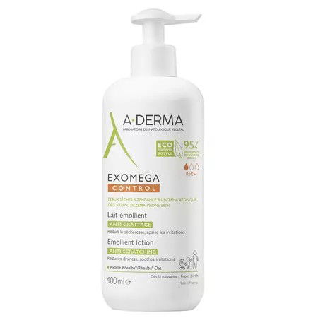 Lapte emolient Exomega Control, 400 ml, ADerma
