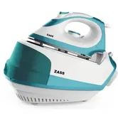 Statie de calcat Zass SG 03, 2300 W, 4.5 bari, 1.2 l, Debit de abur 110 g/min, Talpa ceramica (Alb/Albastru)