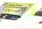 Ginkgo Biloba si Panax Ginseng, 10 fiole x 10ml, Sanye