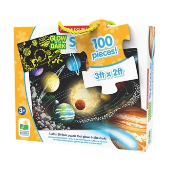 Puzzle Straluceste in intuneric - Spatiu, 100 piese