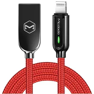 Cablu de date Mcdodo Auto Disconnect CA-5260, Lightning, 1.2 m, LED indicator (Rosu)