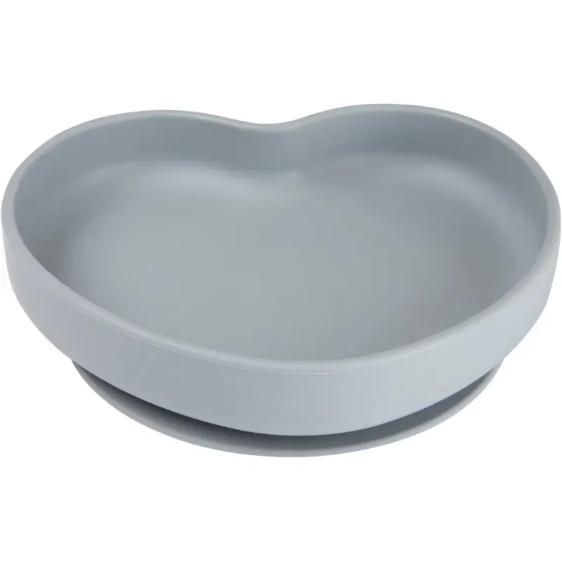 Canpol babies Heart farfurie cu ventuză Grey 1 buc