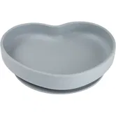 Canpol babies Heart farfurie cu ventuză Grey 1 buc