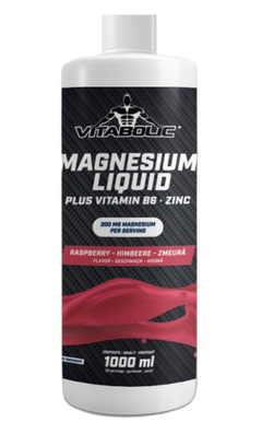 Magnesium Liquid Zmeura, 1l, Vitabolic