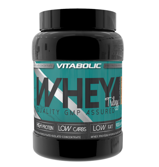Whey Trilogy New Capsuni, 900g, Vitabolic
