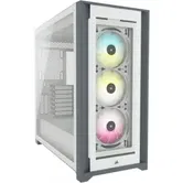 Carcasa Corsair iCUE 5000X RGB, Tempered Glass, Middle Tower (Alb)