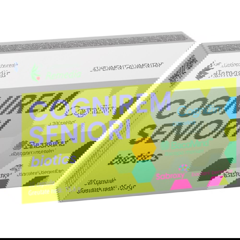 Cognirem Biotics Seniori, 30 comprimate, Laboratoarele Remedia