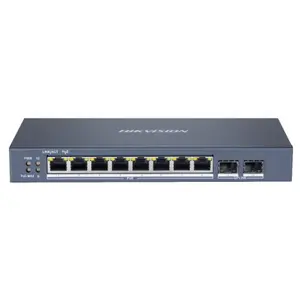 Switch Hikvision DS-3E1510P-SI, Gigabit, 8 Porturi, PoE