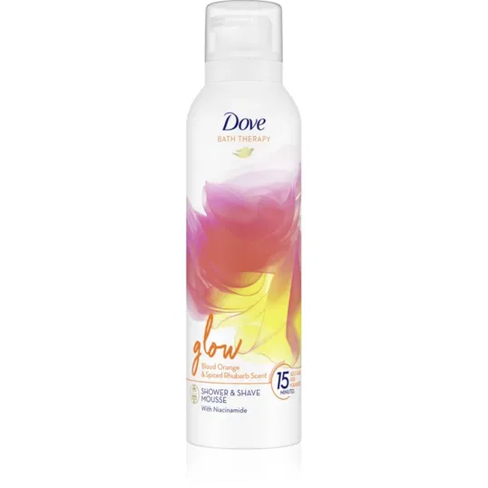 Dove Bath Therapy Glow spumă pentru duș Blood Orange & Rhubarb 200 ml