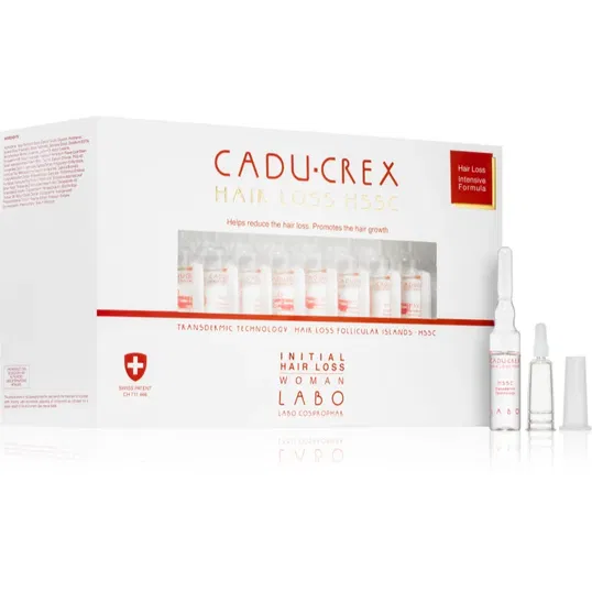 CADU-CREX Hair Loss HSSC Initial Hair Loss tratament de păr pentru femei împotriva căderii incipiente a părului pentru femei 40x3,5 ml