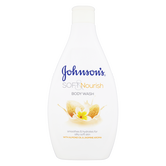 Gel de dus cu ulei de migdale si aroma de iasomie Soft & Nourish, 400ml, Johnson&Johson