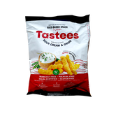 Snack din orez cu aroma de smantana si ceapa, 65g, Tastees