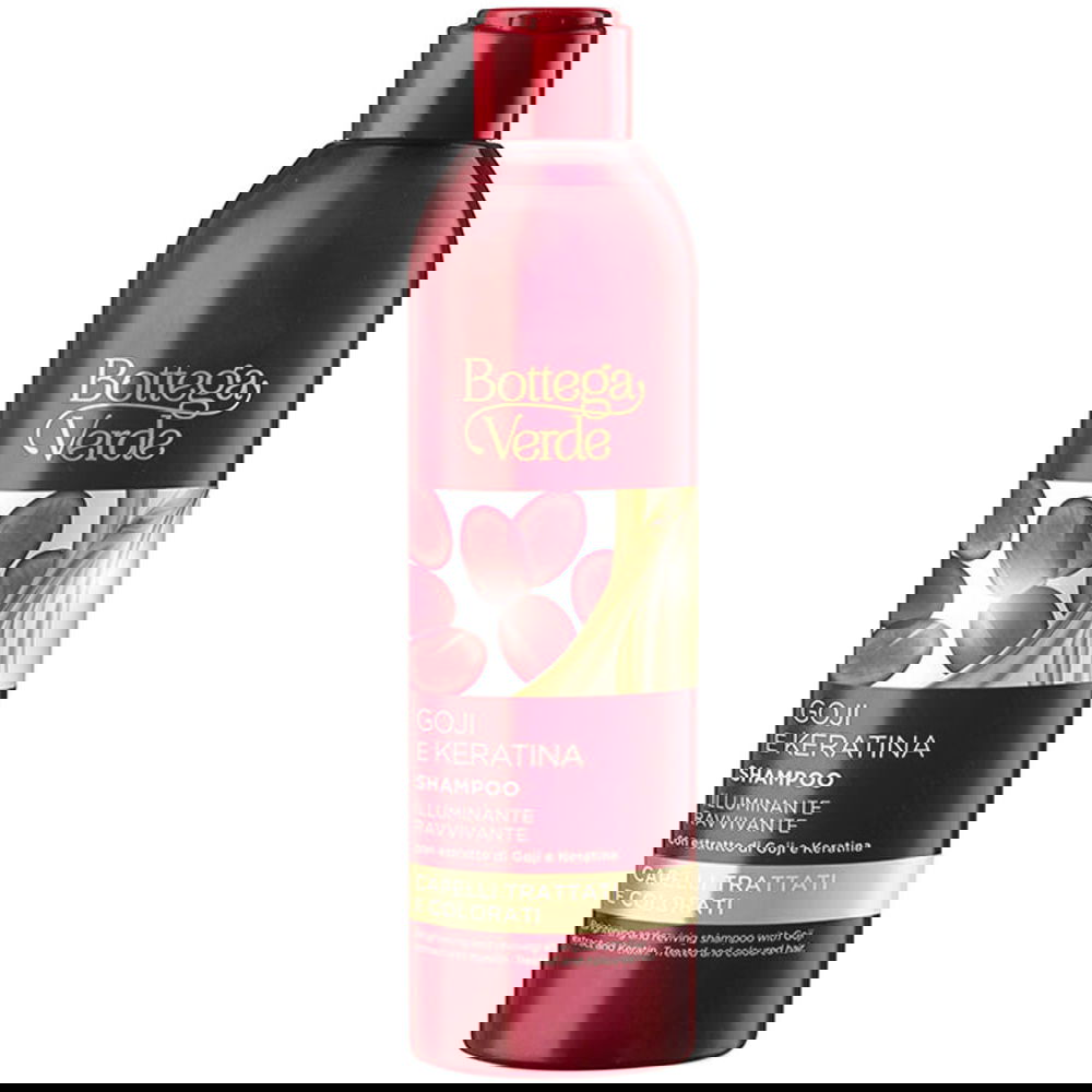 Sampon revitalizant pentru par tratat si vopsit Goji e Keratina, 250ml, Bottega Verde