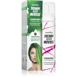 Venita Trendy Color Mousse vopsea de par sub forma de spuma fără amoniac culoare No. 37 - Emerald Green 75 ml