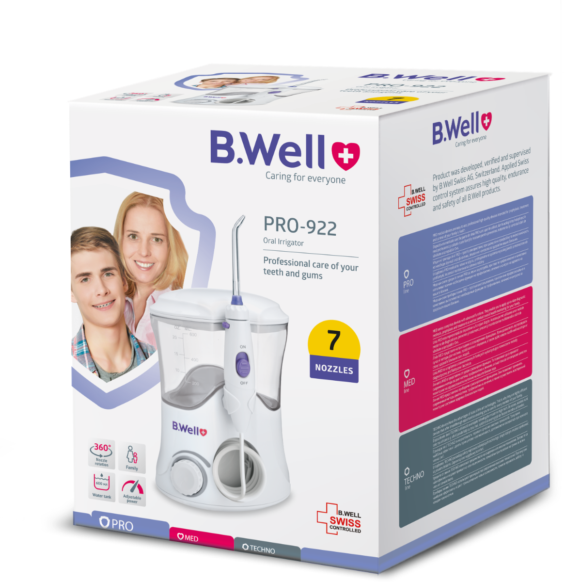 Irigator oral statie cu 7 capete All Family Use PRO-922, 1 bucata, B.Well