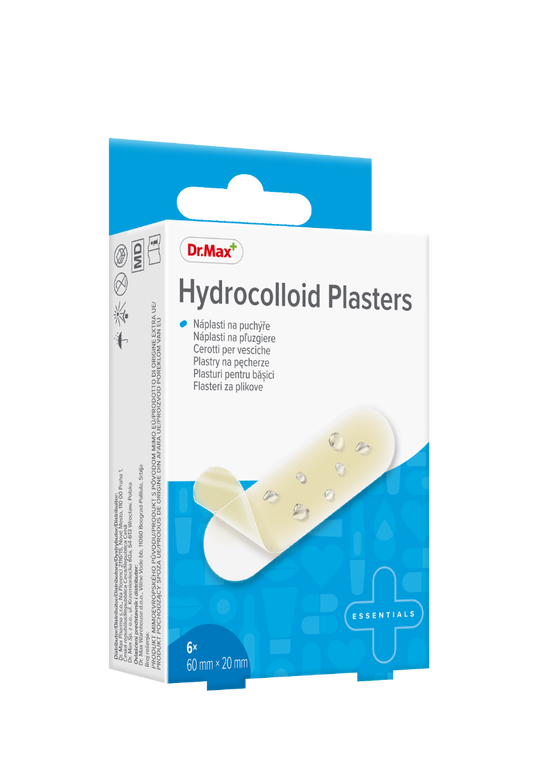 Dr. Max Plasturi hidrocoloidali 60 x 20mm, 6 bucati