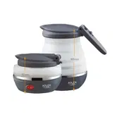 Firebator apa Adler AD 1279, 750 W, 0.6 L, Silicon (Alb/Negru)