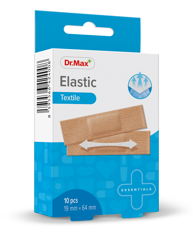 Dr. Max Plasture elastic 19 x 64mm, 10 bucati
