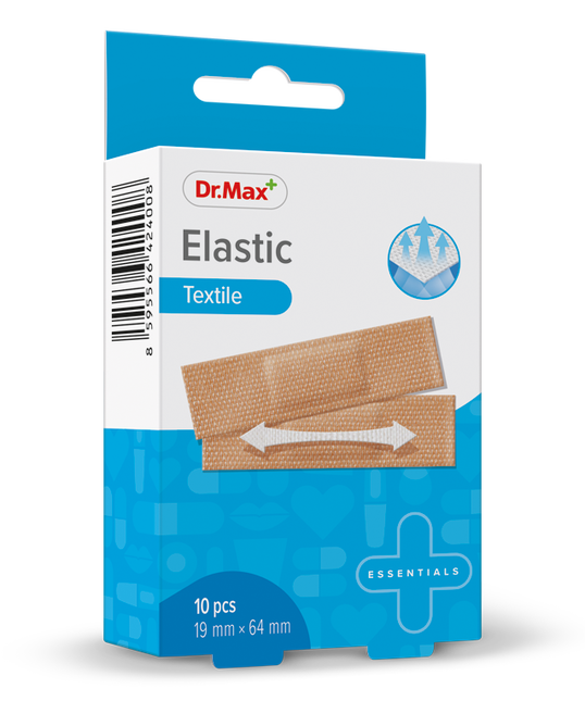 Dr. Max Plasture elastic 19 x 64mm, 10 bucati